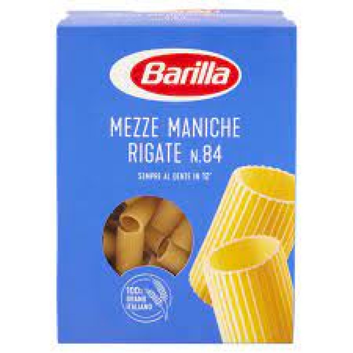 mezze maniche rigate n°84 barilla