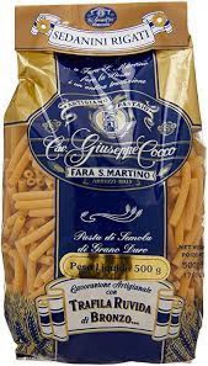 sedanini rigati 500gr artigiano pastaio lav. Giuseppe cocco fara san martino