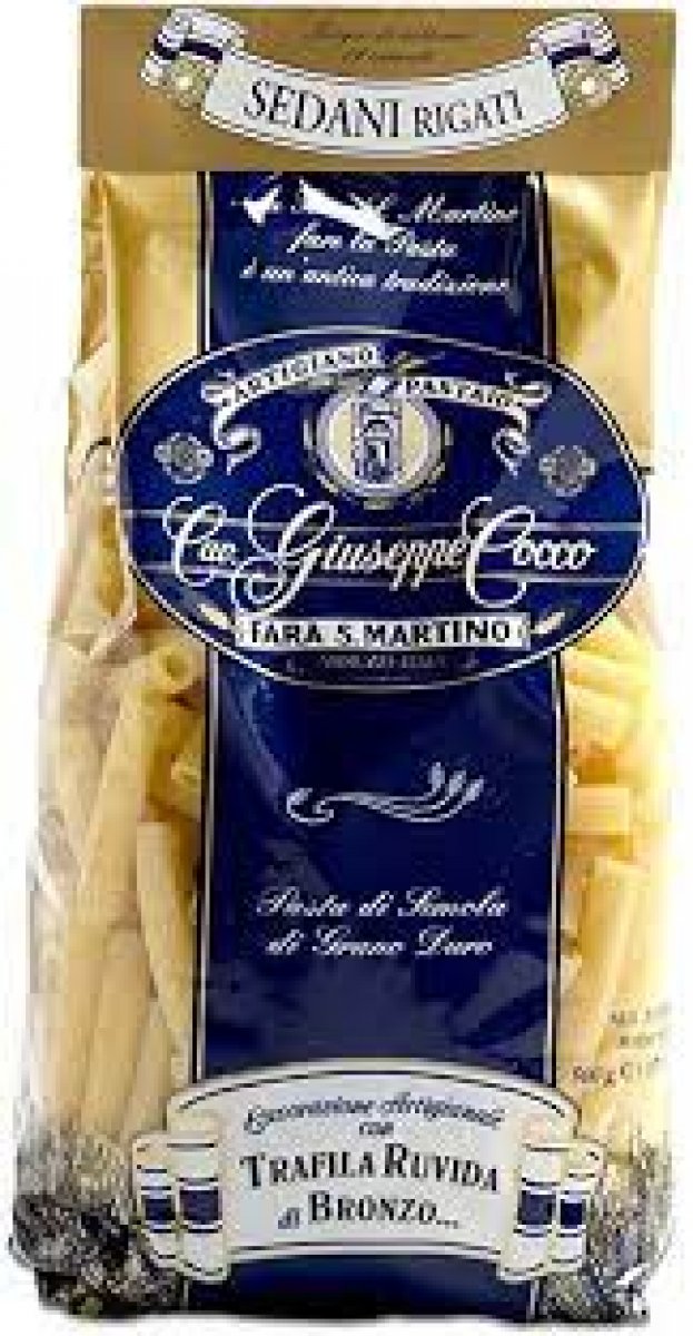 sedani rigati 500gr artigiano pastaio lav. Giuseppe cocco fara san martino