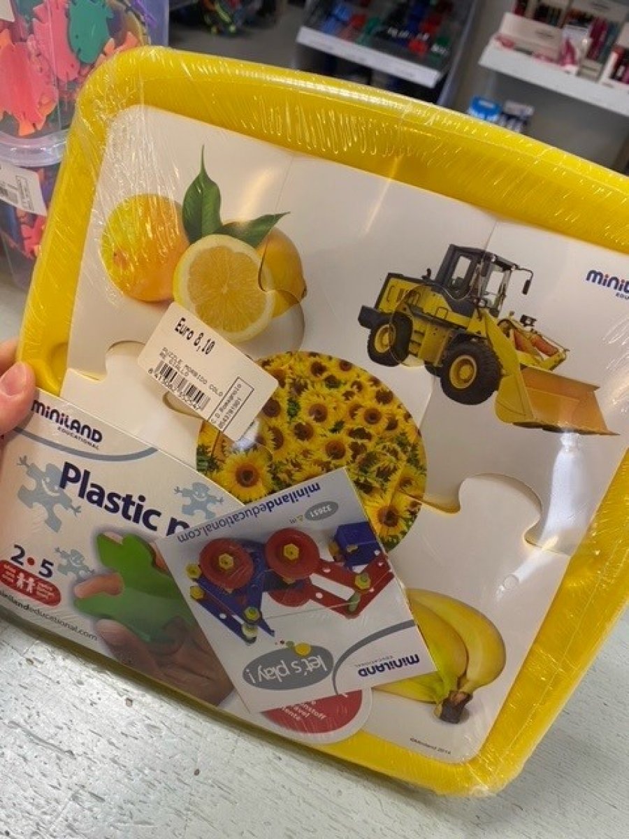 PUZZLE MORBIDO IN PLASTICA COLORE GIALLO
