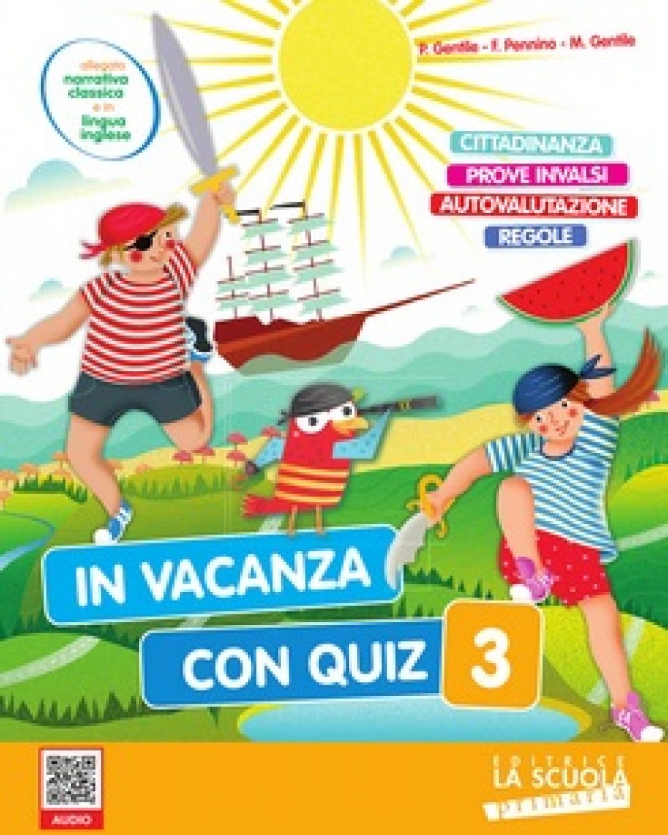 IN VACANZA CON QUIZ 3 KIT LIBRO VACANZE RIPASSO ESTATE COMPITI SCUOLA