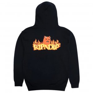 RIPNDIP Felpa con Cappuccio Devils work black