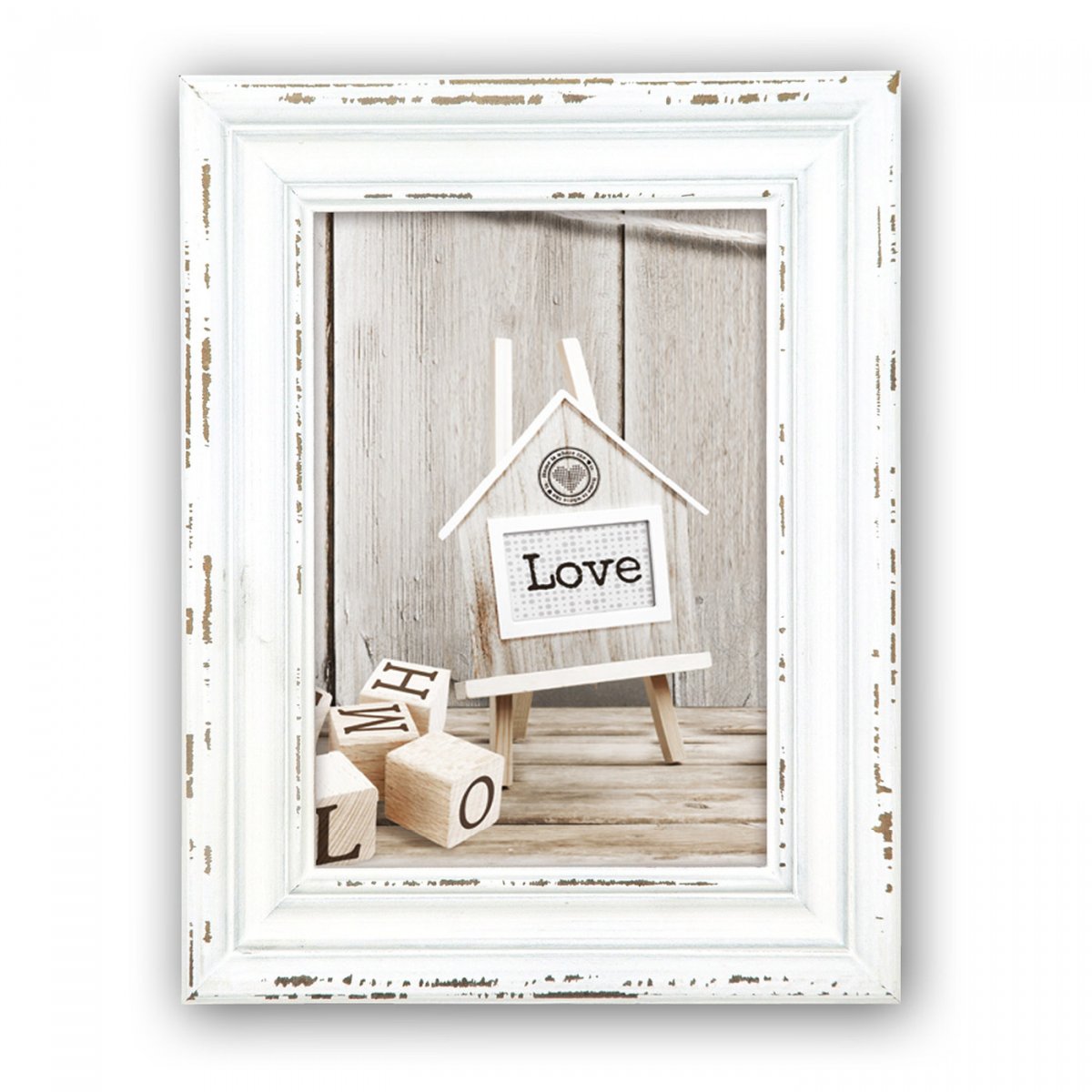 Cornice ZEP Rivoli White, per foto da 10x15 cm. Cornice in legno