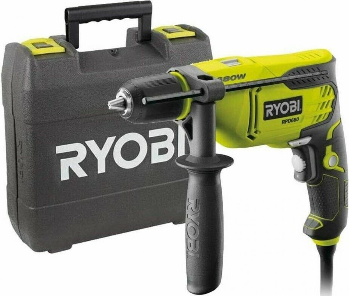 TRAPANO PERCUSSIONE RYOBI 680W C/VALIGETTA RYOBI