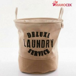 CESTO Portabiancheria laundry tessuto beige