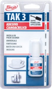 Adesivo cianoacrilico incolore SIGILL TAK Flacone 8 GR