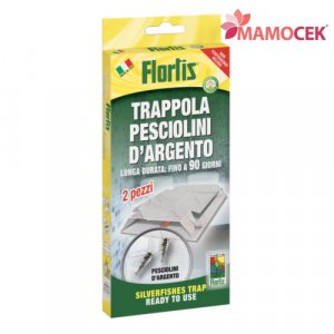 FLORTIS Trappola pesciolini d'argento 2 pezzi attrattivo alimentare 3 mesi