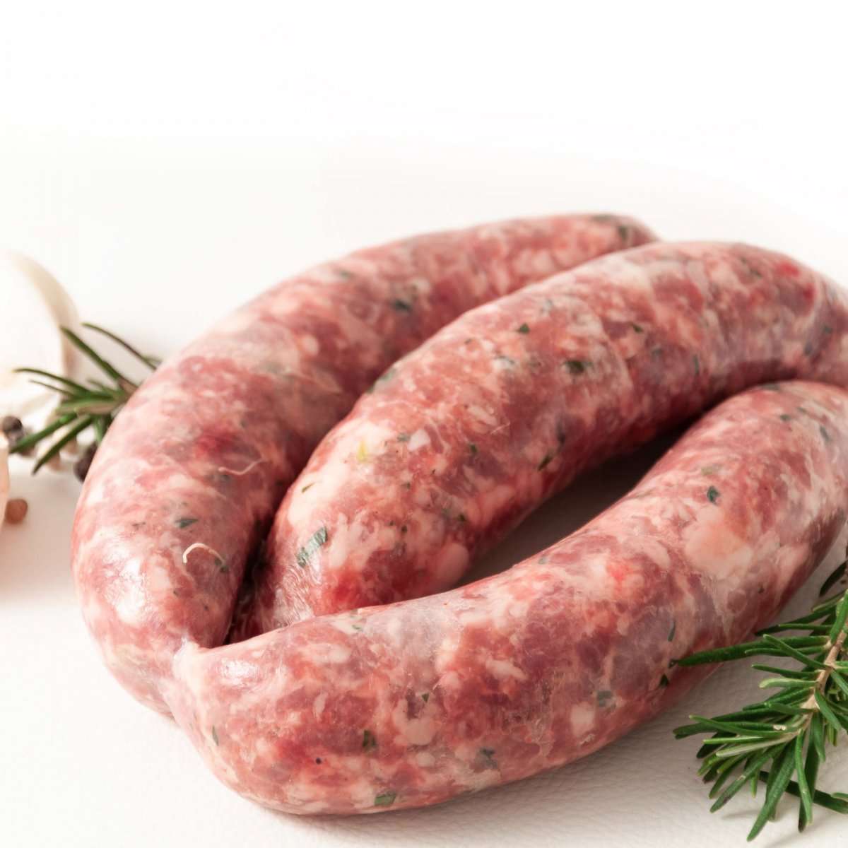 Salsiccia di suino con aglio e prezzemolo 