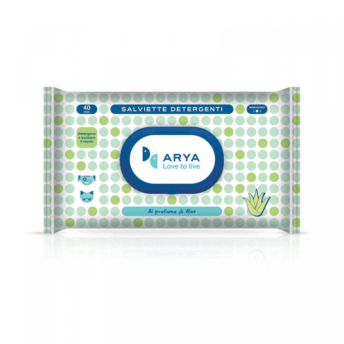 ARYA salviette detergenti ALOE 40pz