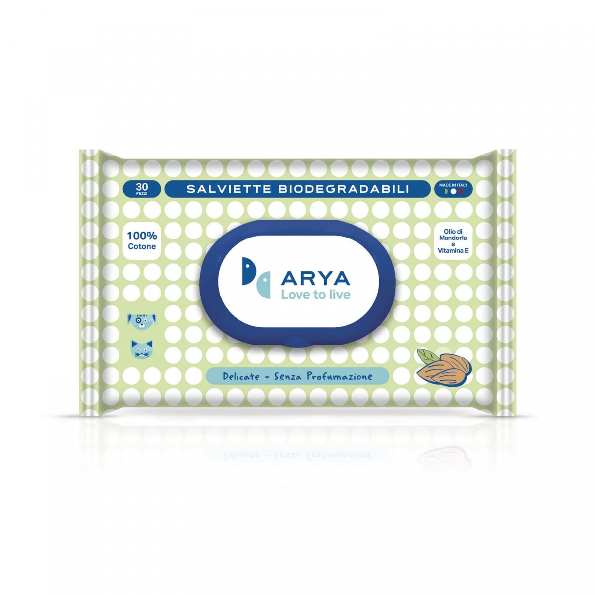 ARYA salviette detergenti NEUTRE SENZA PROFUMO 40pz