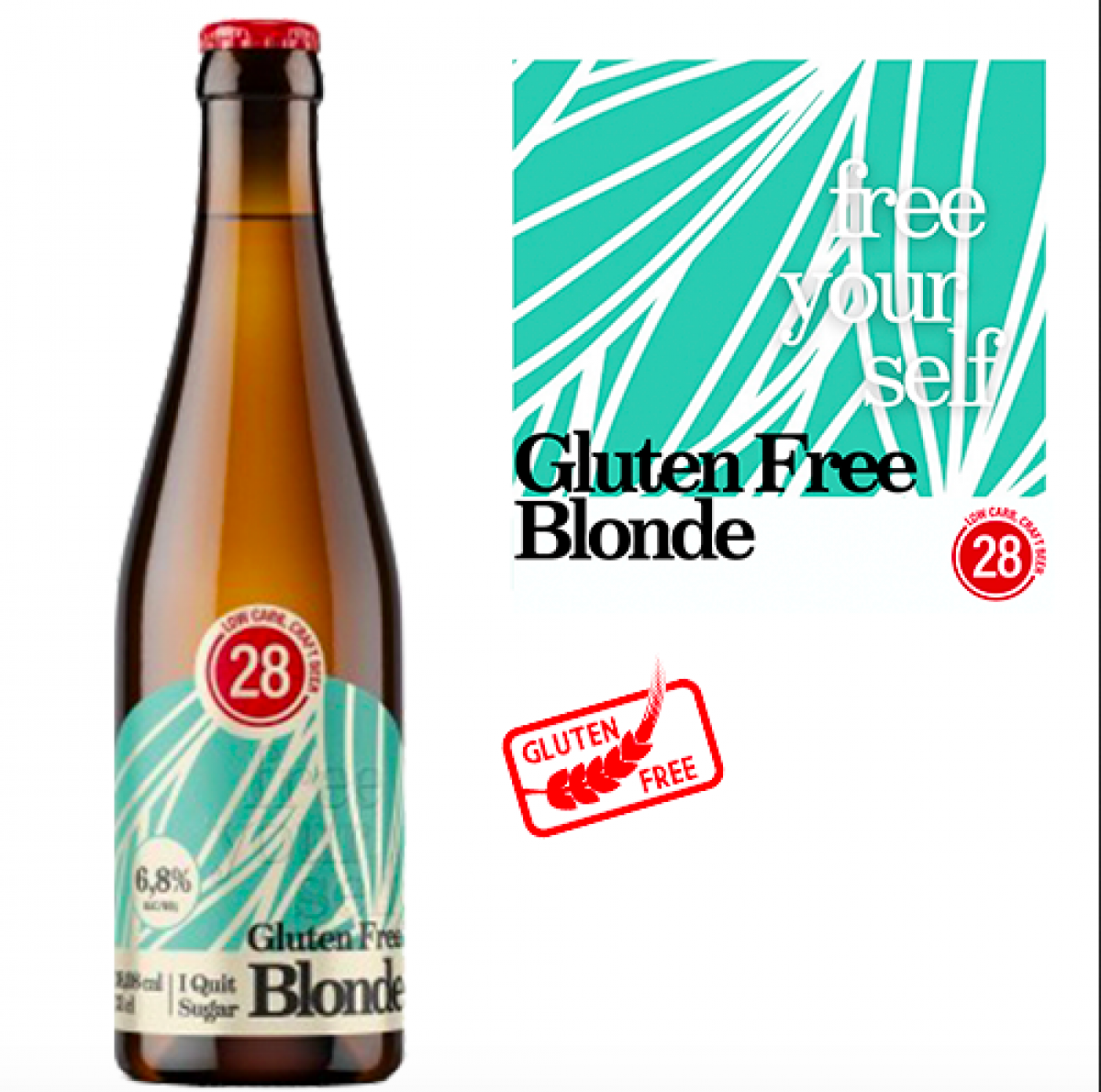 Birra 0 Zuccheri e Gluten Free Blonde Artigianale