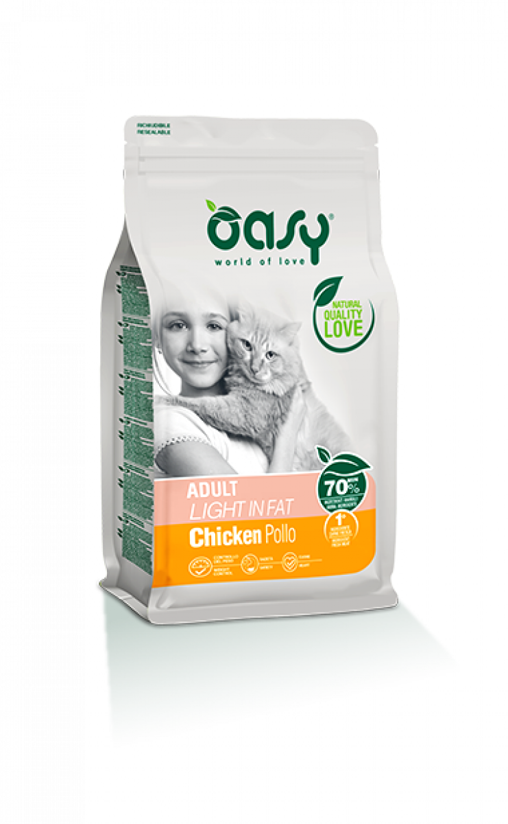 OASY GATTO SECCO ADULT LIGHT IN FAT 1,5KG