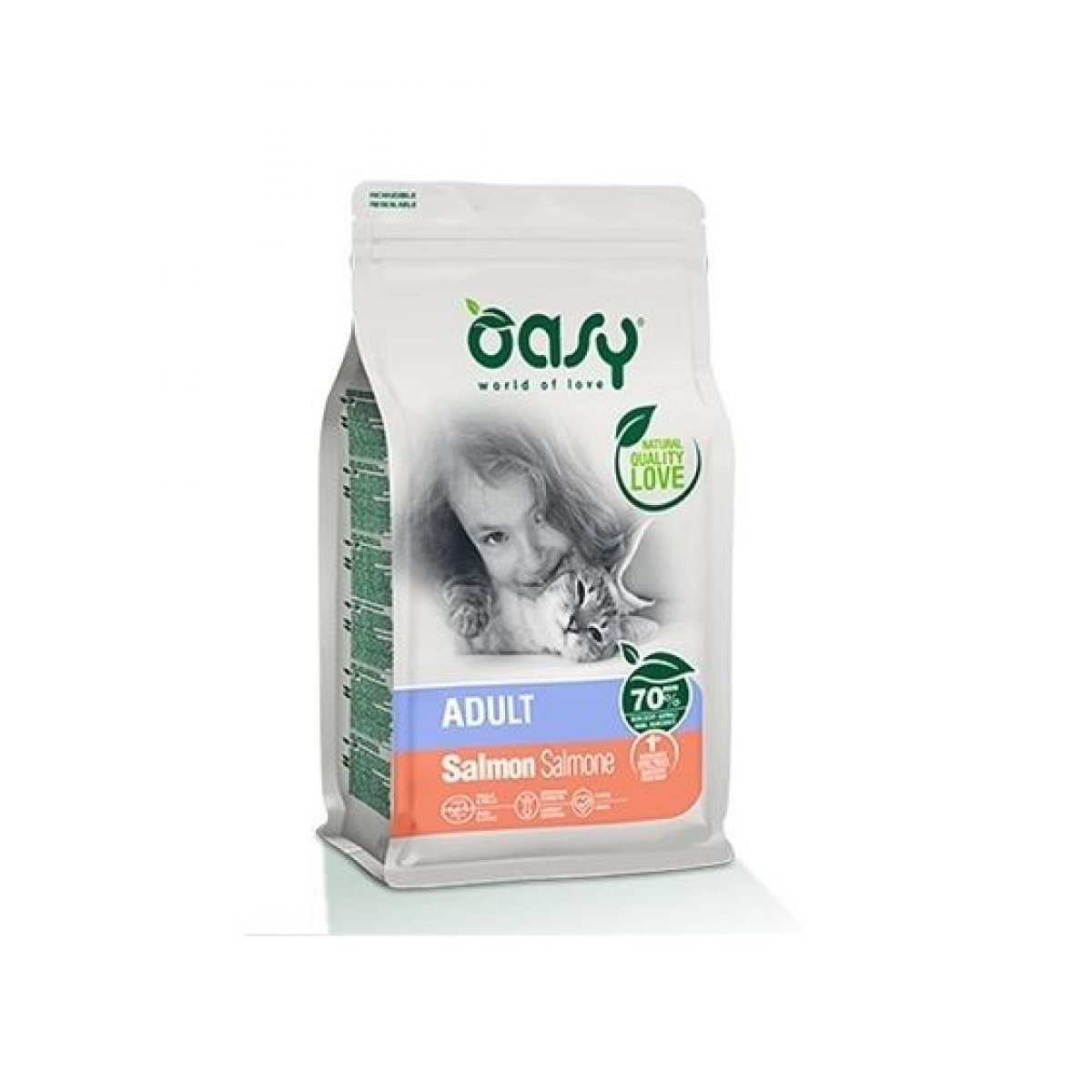 OASY GATTO SECCO ADULT SALMONE 1,5KG