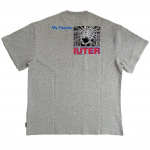 IUTER T-Shirt Brain tee grey