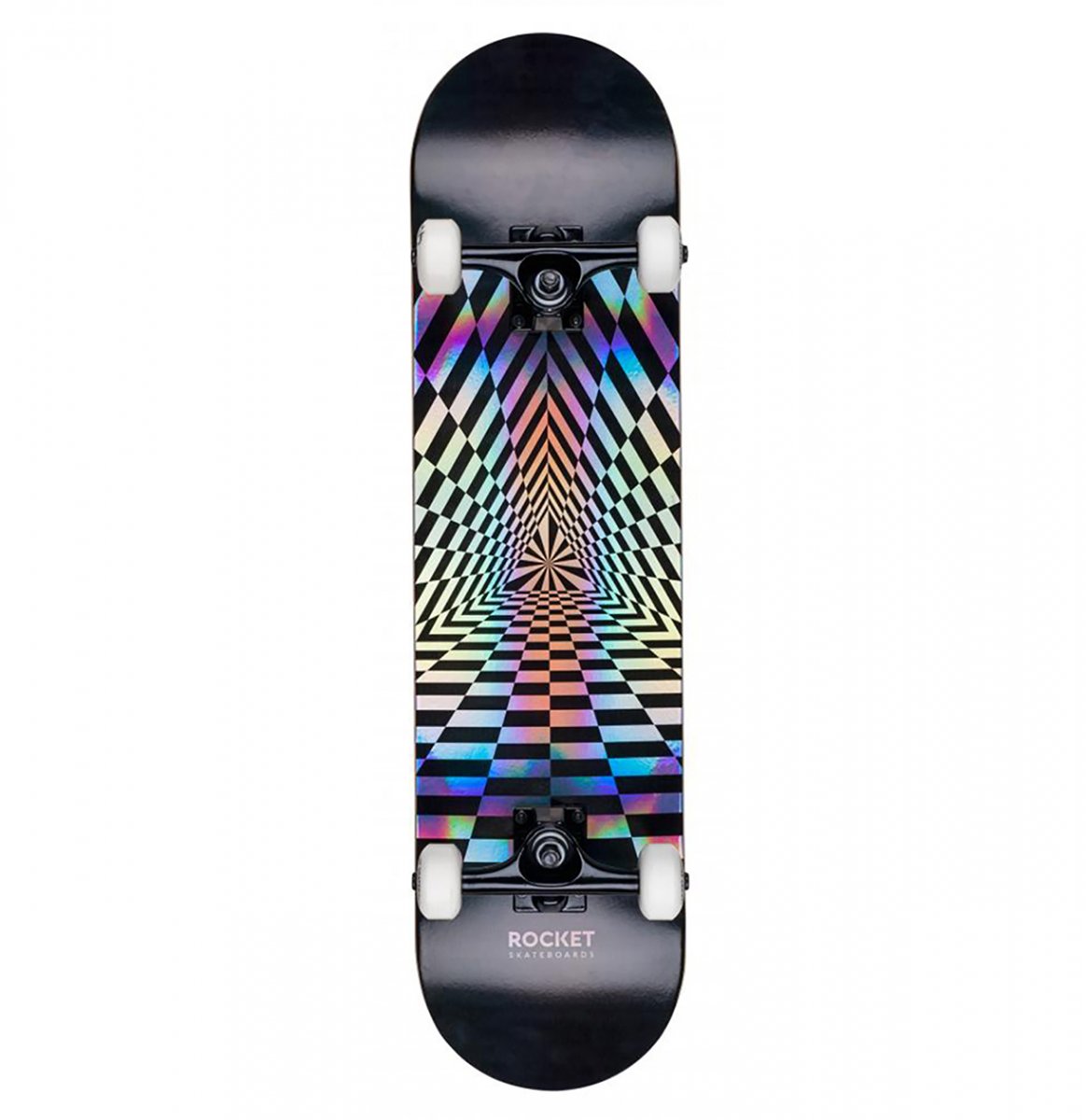 Rocket Skateboard PRISM FOIL Completo Entry Level Professionale Principiante AVANZATO 7.75