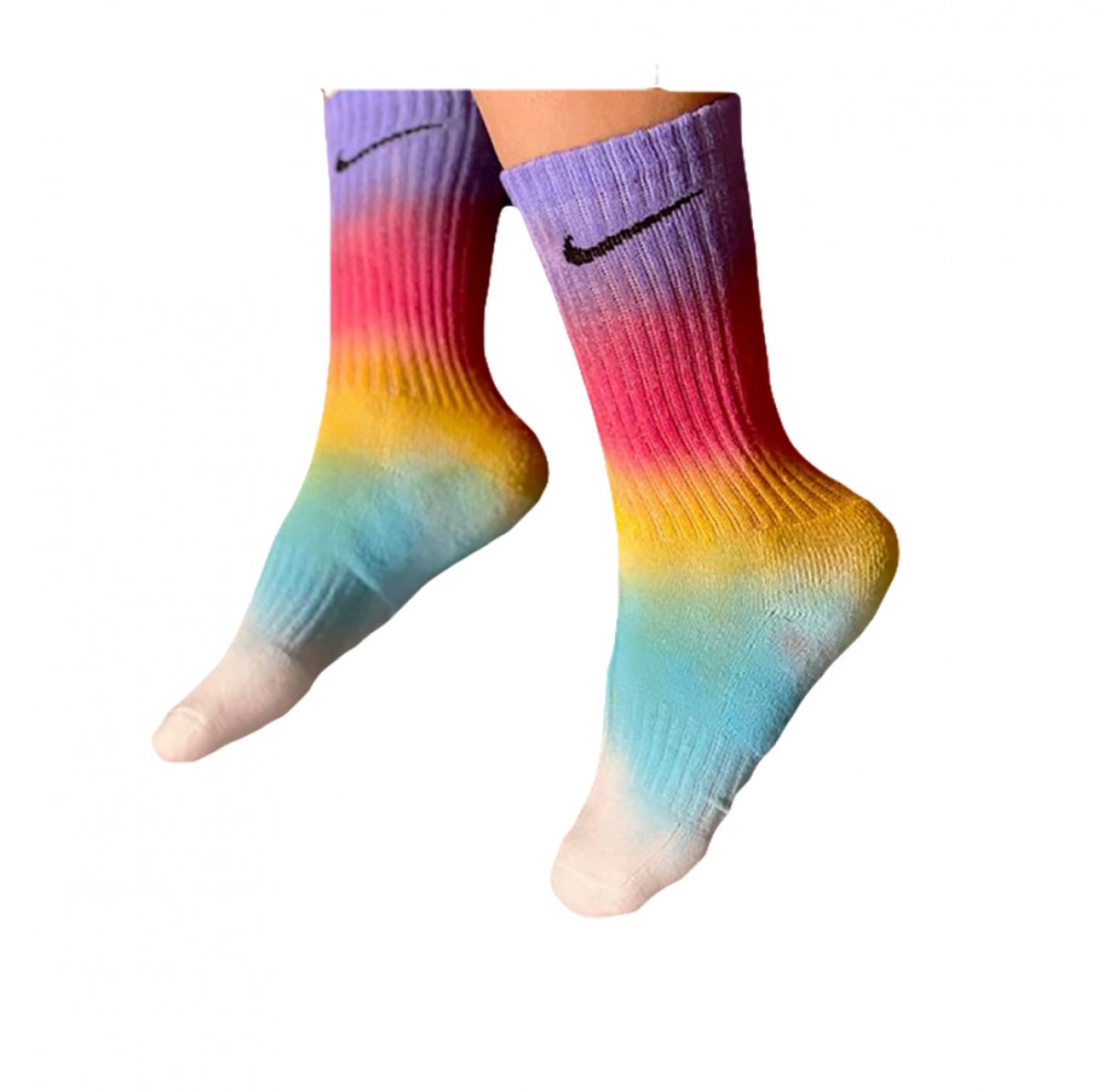 NIKE Calzini Originali Custom Rainbow Confezione regalo 1 paio Nike Custom
