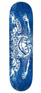 Anti Hero Tavola da Skate Deck Grimple Stix Blue Logo 8.06
