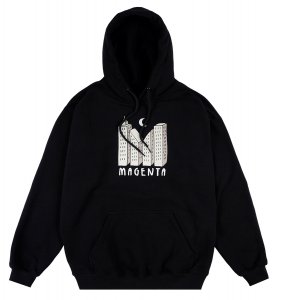 Magenta Skateboards Felpa con cappuccio Skyline Hoodie Black
