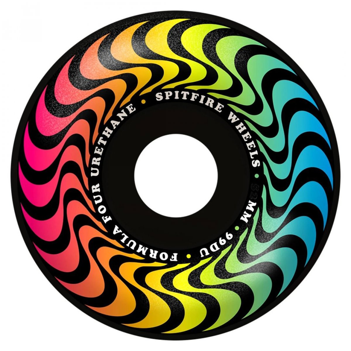 Spitfire Ruote Team Trippy Swirl FORMULA FOUR 99a Radial (varie misure) pack 4 pezzi Spitfire Ruote professionali skateboard