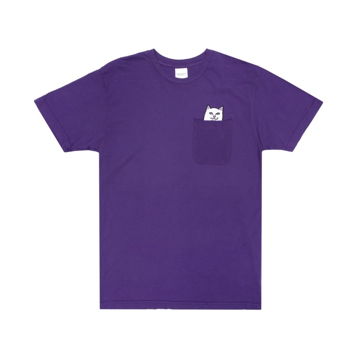 RIPNDIP T-Shirt Lord Nermal Pocket Tee PURPLE RIPNDIP