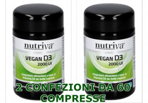 NUTRIVA VEGAN D3 2000 UI ►PROMO 2 CONFEZIONI◄
