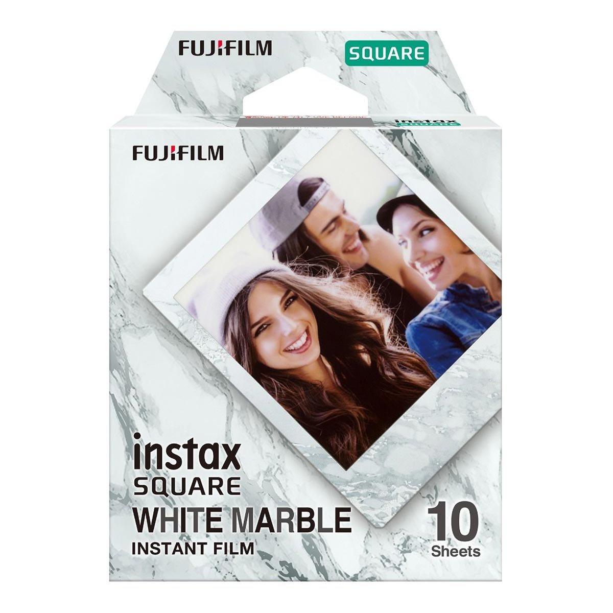 Pellicola WHITE MARBLE per FUJIFILM instax square (10 foto) Pellicola per foto istantanee