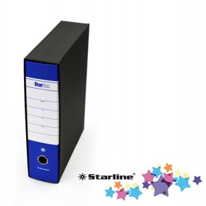 Registratore Starbox  - dorso 8 cm - protocollo 23x33 cm - blu - Starline