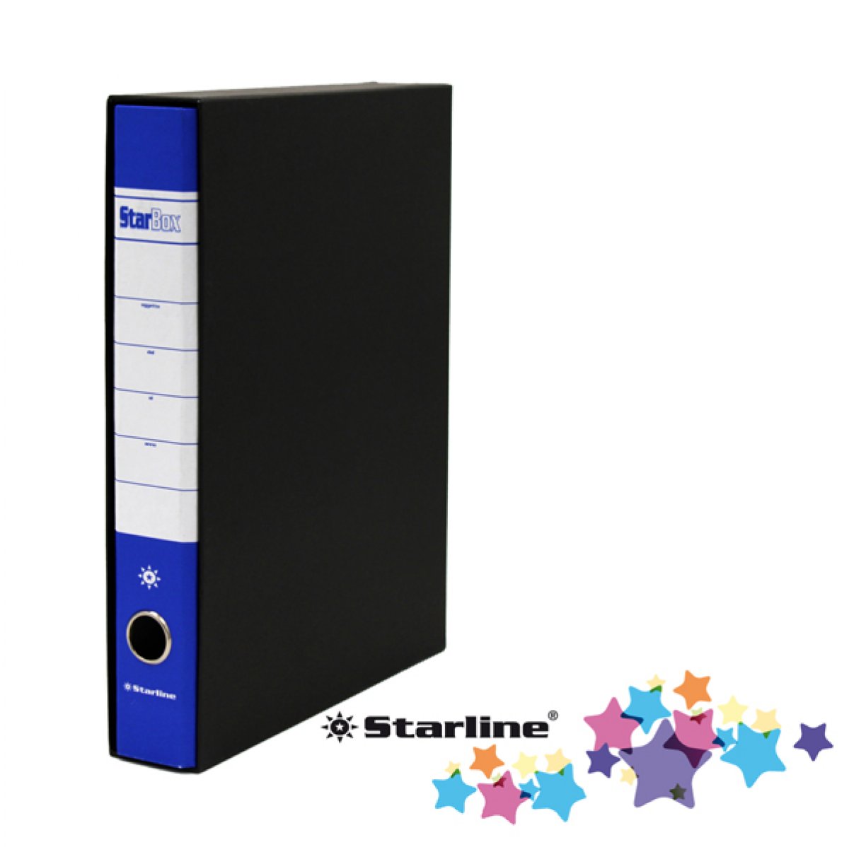 Registratore Starbox sfuso - dorso 5 cm - protocollo 23x33 cm - blu - Starline 