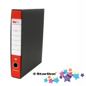 Registratore Starbox sfuso - dorso 5 cm - protocollo 23x33 cm - rosso - Starline