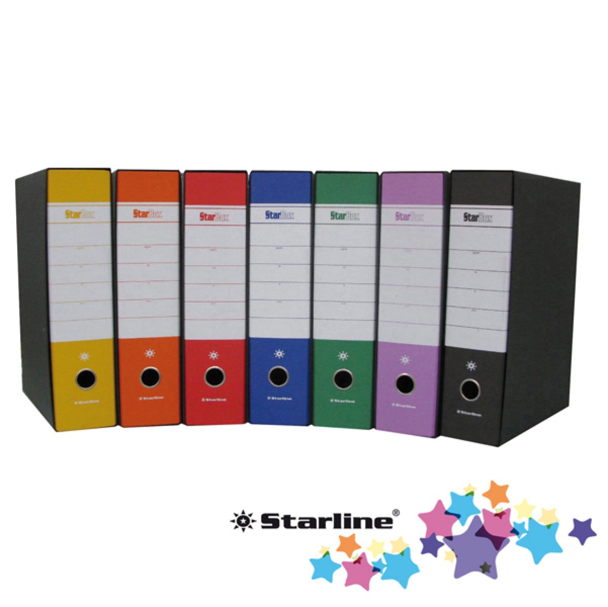 Registratore Starbox  - dorso 8 cm - protocollo 23x33 cm - viola- Starline 