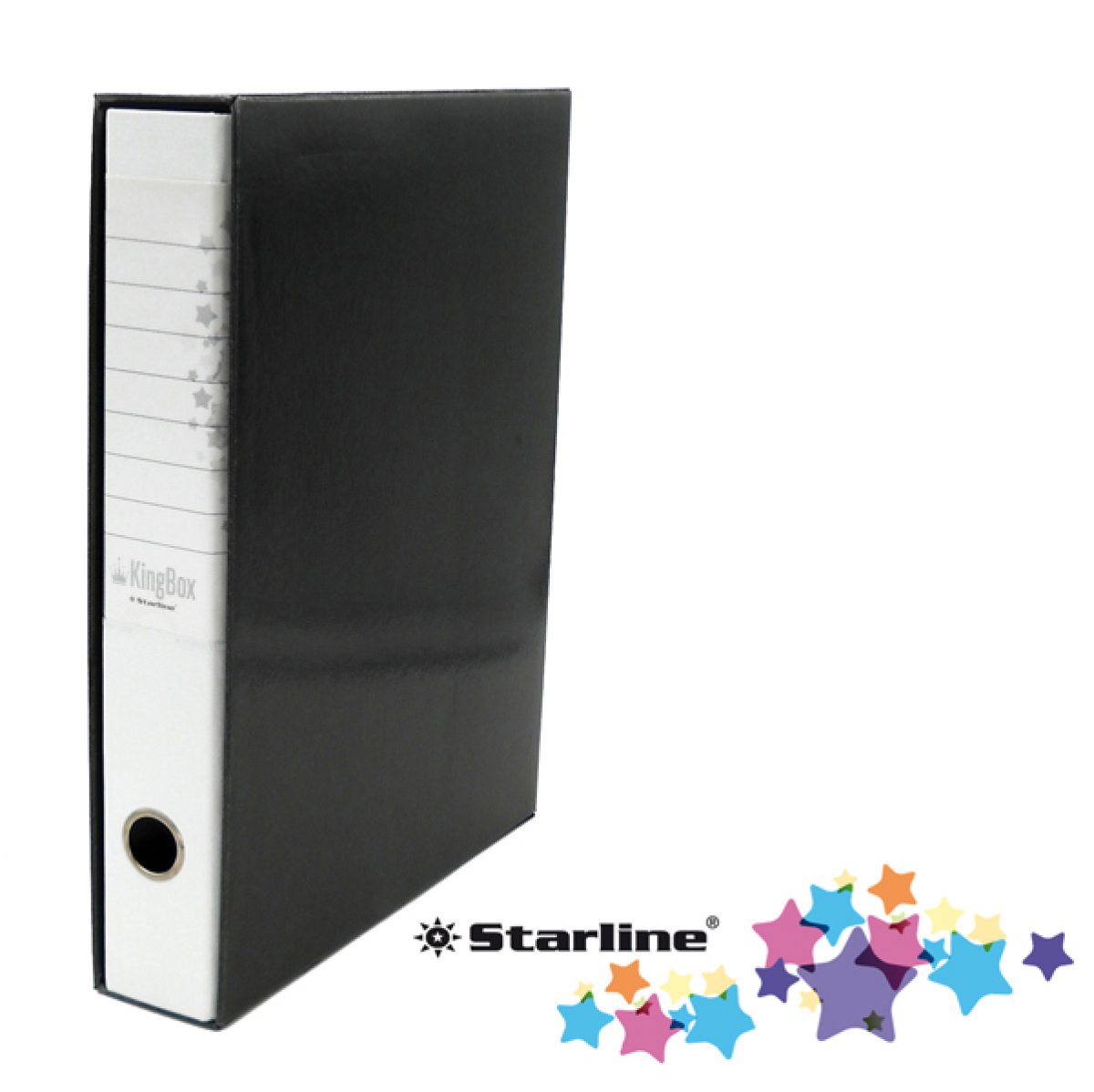 Registratore Kingbox - dorso 5 cm - protocollo 23x33 cm - bianco - Starline 