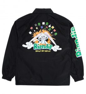 RPNDIP Giacca Leggera Silly Nerm Coaches Jacket Black