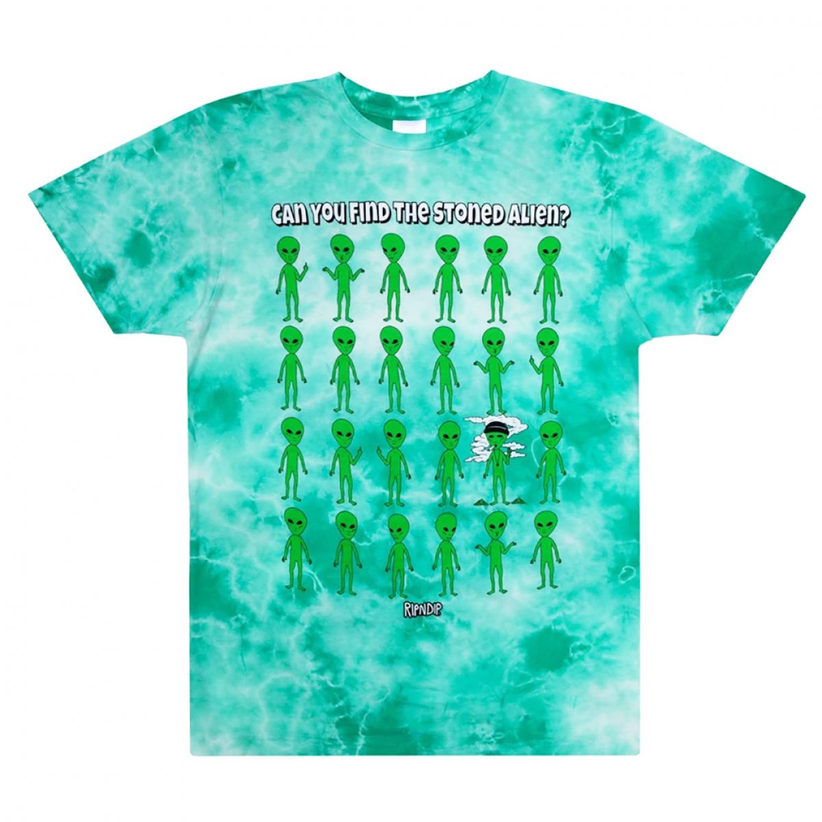 RIPNDIP T-shirt Stoned again Tee Green acid wash RIPNDIP