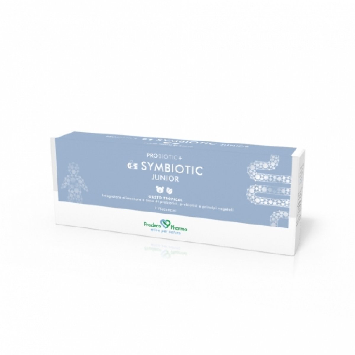 GSE PROBIOTIC+ Symbiotic Junior 10 flaconcini - Prodeco Pharma Integratore alimentare a base di fermenti lattici, frutto-oligosaccaridi, Estratto semi di Pompelmo, Astragalo e Uncaria, che possono contribuire all’equilibrio microbico dell’organismo e favorire le naturali difese organiche. 10 flaconcini.da 10 ml
