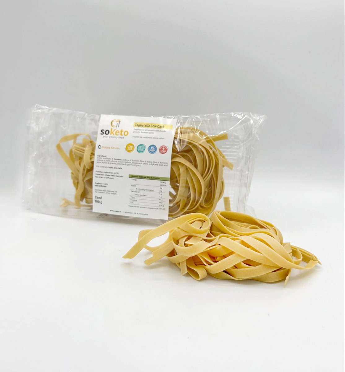 Tagliatelle Low Carb & Keto Friendly (confezione da 100 gr)