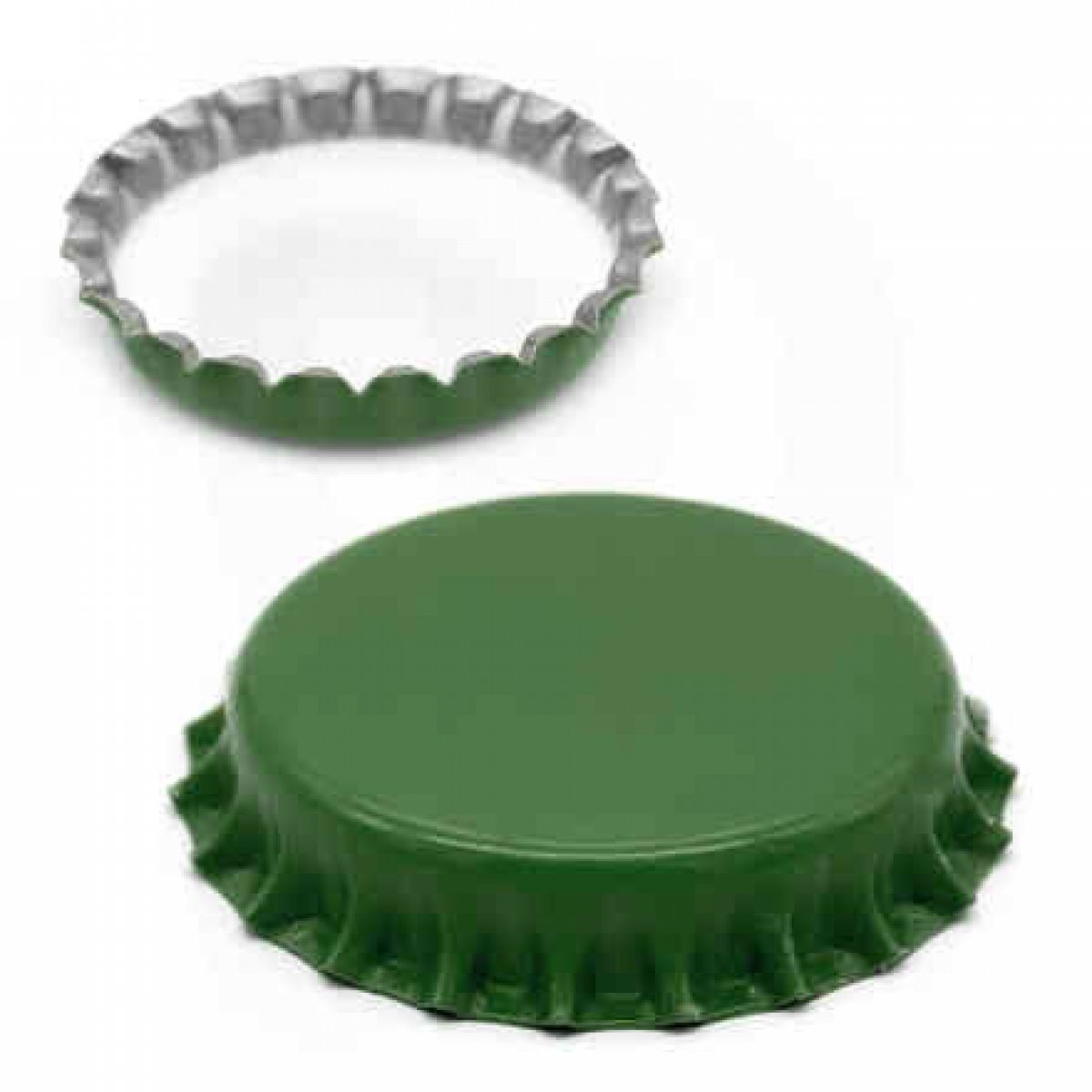 TAPPI CORONA ø 26 mm. Colore VERDE. Confezione 100 pz Ferrari