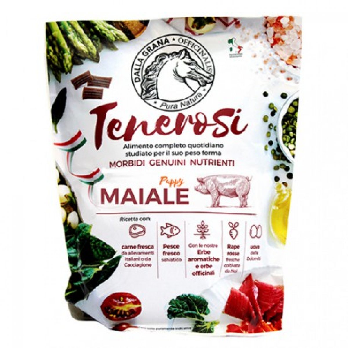 TENEROSI 800 gr - alimento semiumido per CANI adulti MAIALE
