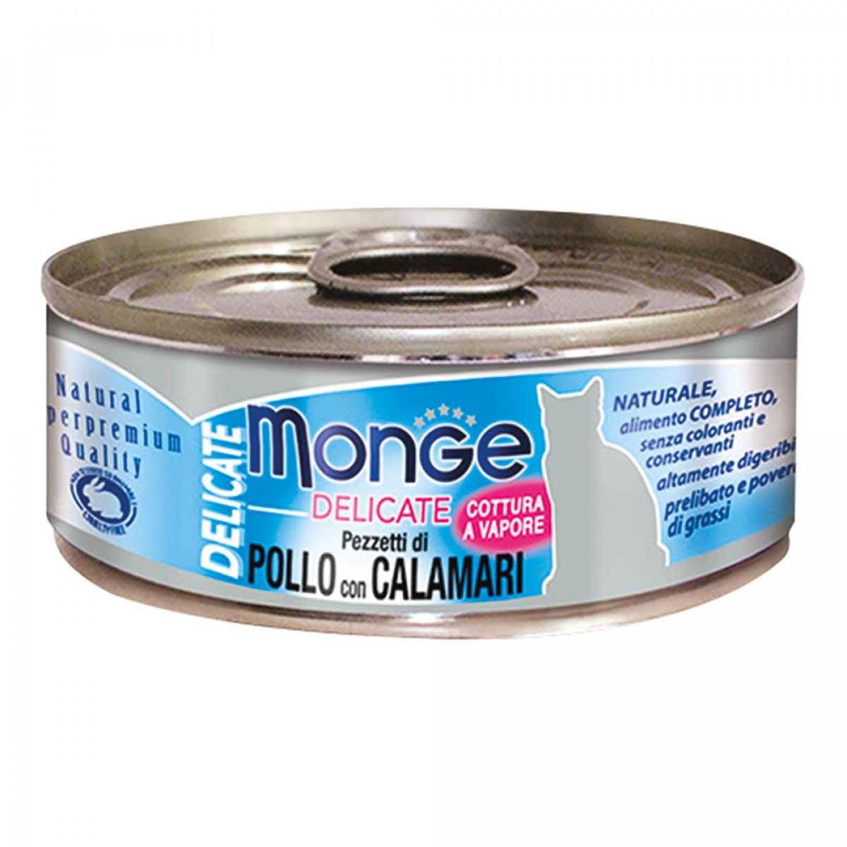 MONGE GATTO DELICATE POLLO CON CALAMARI 80GR