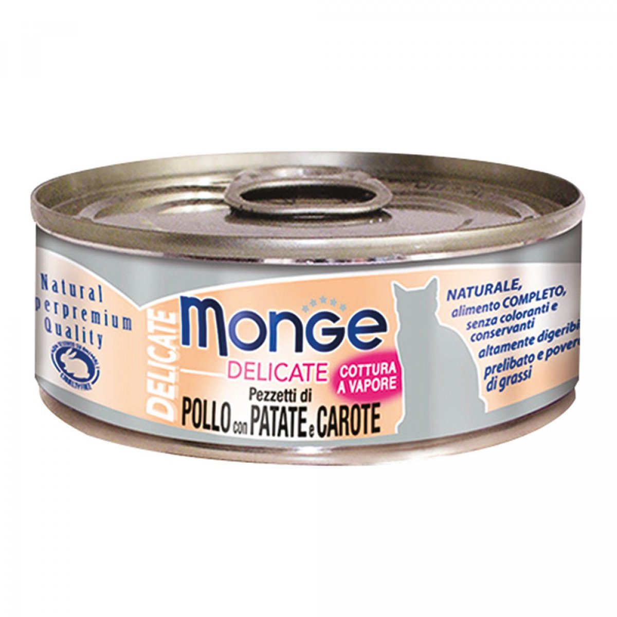 MONGE GATTO DELICATE POLLO CON PATATE E CAROTE 80GR