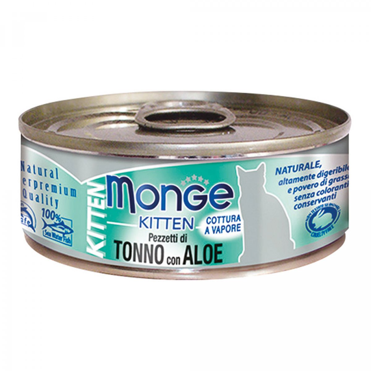 MONGE GATTO JELLY FILETTI KITTEN TONNO CON ALOE 80GR