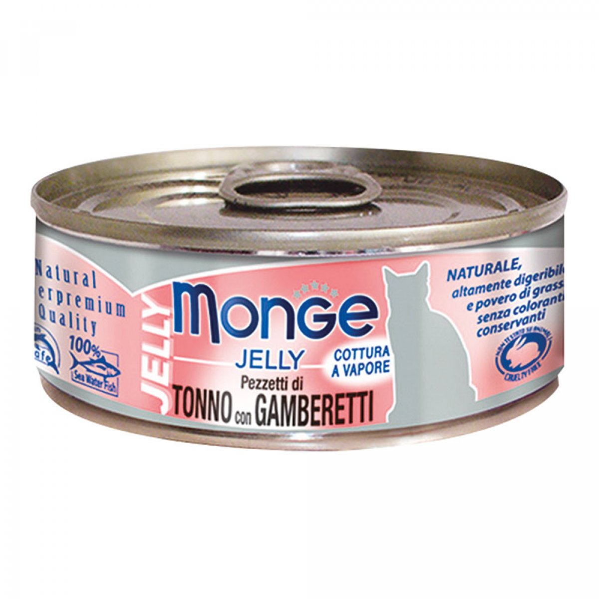MONGE GATTO JELLY FILETTI TONNO CON GAMBERETTI 80GR