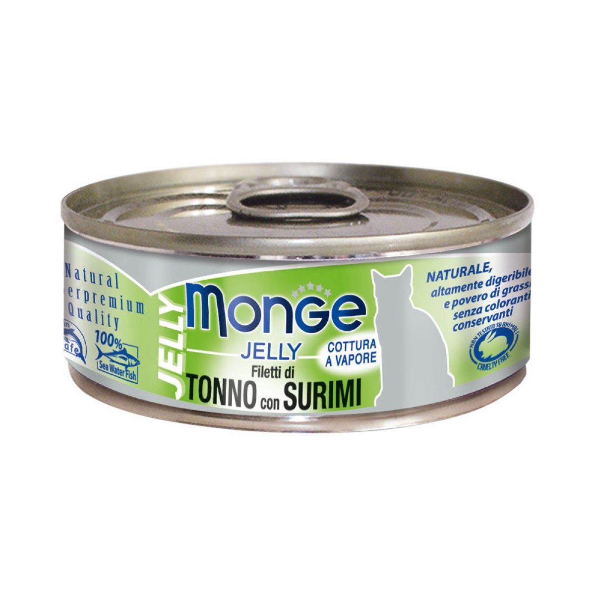 MONGE GATTO JELLY FILETTI TONNO CON SURIMI 80GR