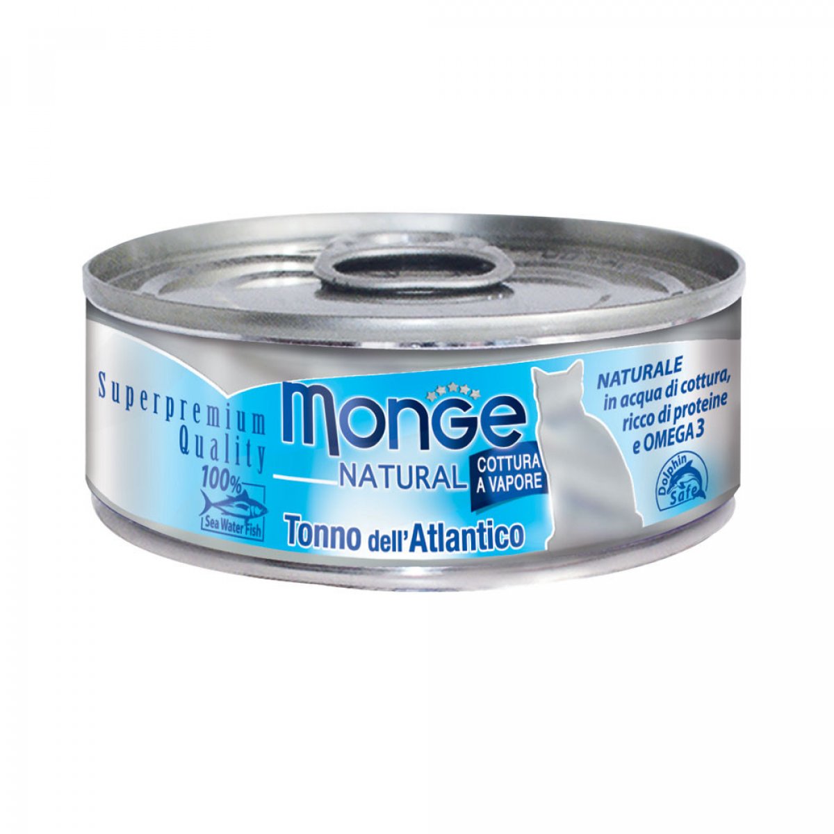 MONGE GATTO NATURAL TONNO DELL'ATLANTICO 80GR