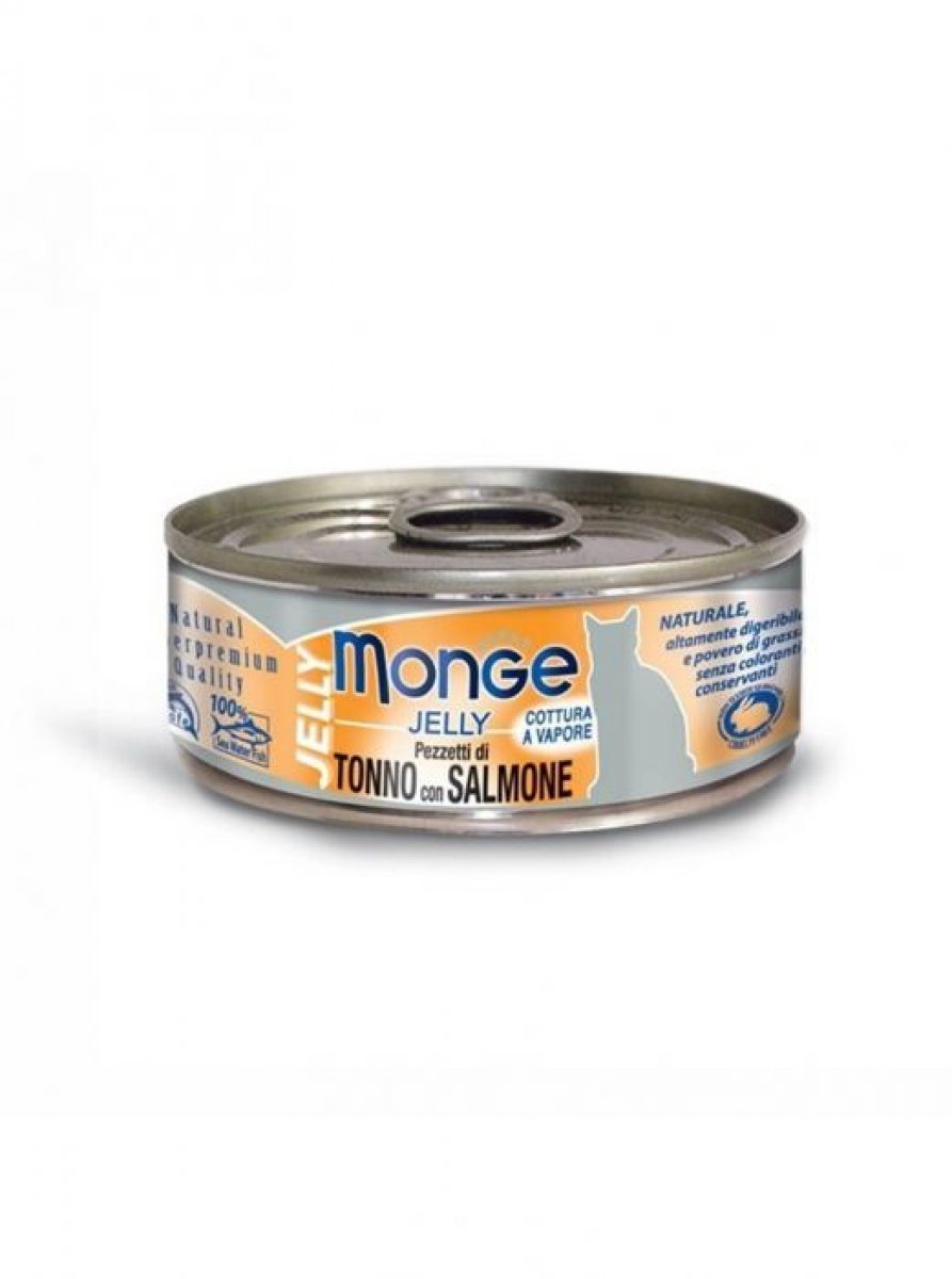MONGE GATTO JELLY FILETTI TONNO BONITO SALMONE 80GR