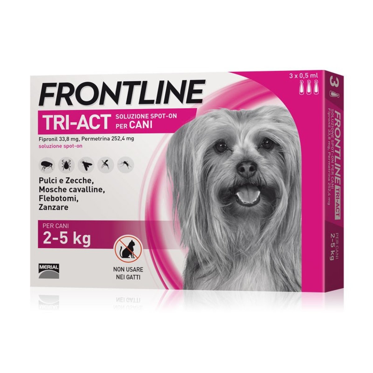 FRONTLINE TRI-ACT 2-5KG 3 PIPETTE