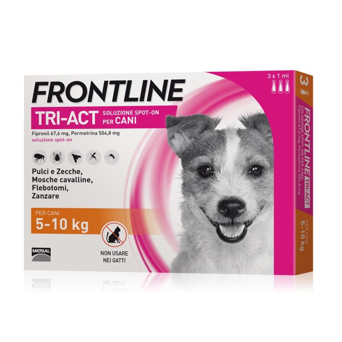FRONTLINE TRI-ACT 5-10KG 3 PIPETTE