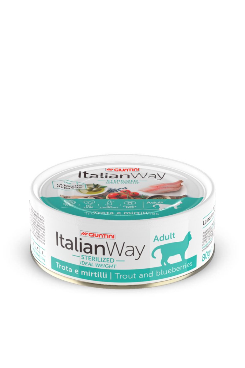 ITALIAN WAY TROTA 80gr umido per gatti STERILIZZATI 