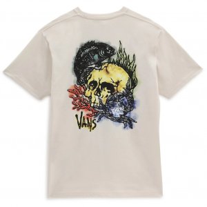 VANS t-shirt Bottom feeder antique white