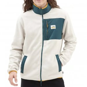 VANS Felpa Full zip MT Off white green