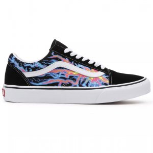 VANS SCARPE SPORTIVE OLD SKOOL CLASSIC ELECTRICK FLAME BLACK